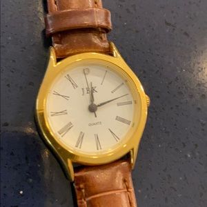 NWOT Brown and Gold Watch
